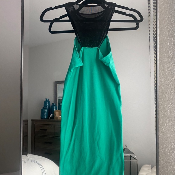 Bebe - Green Bodycon Dress - Picture 2 of 2